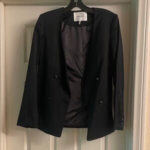 Frame  Women's Elegant Black Suit Jacket